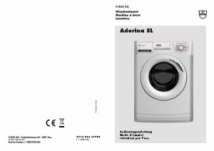 Mode d’emploi V-ZUG Adorina SL Lave-linge