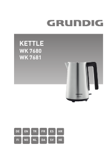 Manual Grundig WK 7680 Kettle