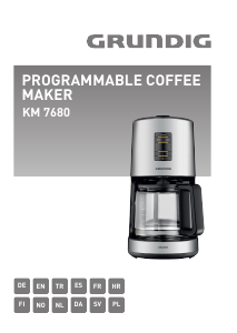 Kullanım kılavuzu Grundig KM 7680 Kahve makinesi