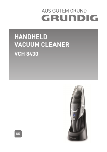 Bedienungsanleitung Grundig VCH 8430 Handstaubsauger