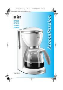 Manual Braun KF 510 AromaPassion Máquina de café