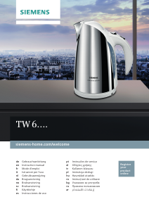 Kullanım kılavuzu Siemens TW63101 Çaydanlık
