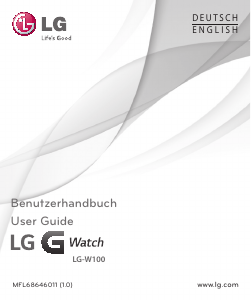 Bedienungsanleitung LG LGW100 G Watch Smartwatch
