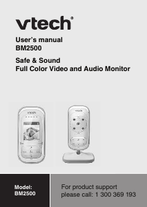 Manual Vtech BM2500 Baby Monitor