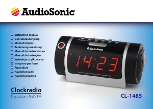 Handleiding AudioSonic CL-1485 Wekkerradio