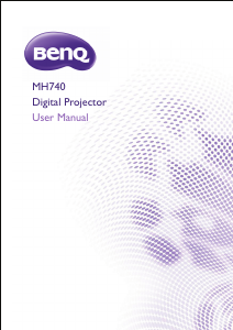 Handleiding BenQ MH740 Beamer