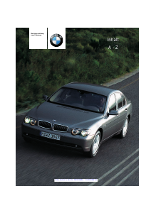 Bedienungsanleitung BMW 745Li (2002)