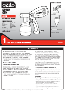 Handleiding Ozito SGP-300 Verfspuit
