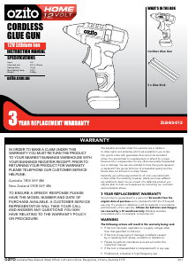 Bruksanvisning Ozito ZLGGS-012 Limpistol