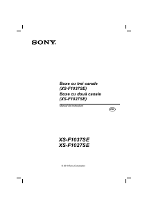 Manual Sony XS-F1027 Difuzor auto