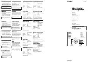Manual Sony XS-F1323 Coluna auto