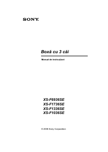 Manual Sony XS-F1736SE Difuzor auto
