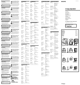 Manual Sony XS-F6935 Coluna auto