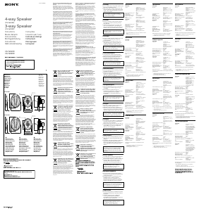 Instrukcja Sony XS-F6949R Głośnik samochodowy
