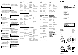 Manual Sony XS-HT130CN Coluna auto