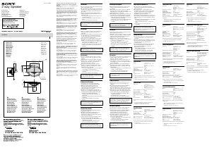 Manual Sony XS-K6920 Coluna auto