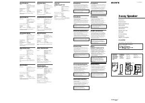 Manual Sony XS-K6930 Coluna auto