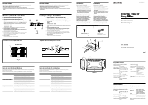 Manual de uso Sony XM-423SL Amplificador para coche