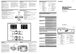 Manual Sony XM-460GTX Amplificadore auto