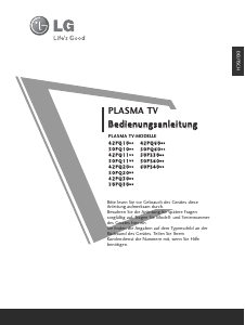Bedienungsanleitung LG 42PQ1000 Plasma fernseher