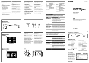 Bedienungsanleitung Sony XM-D500X Autoverstärker