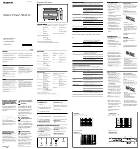 Bedienungsanleitung Sony XM-GTR2202 Autoverstärker