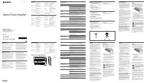 Manuale Sony XM-GTX6021 Amplificatore auto