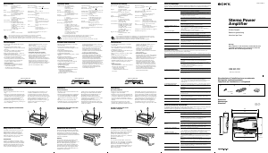 Mode d’emploi Sony XM-SD12X Amplificateur de voiture