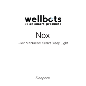 Bruksanvisning Sleepace Nox Wake-up light