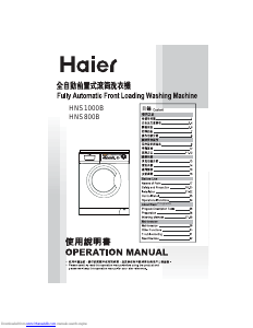 Bruksanvisning Haier HNS800B Tvättmaskin