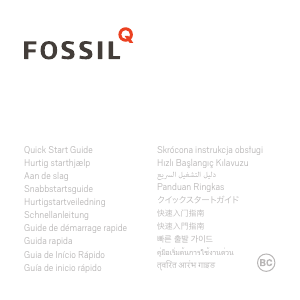 说明书 FossilGen 2 Wander智能手表