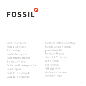 说明书 FossilTailor智能手表