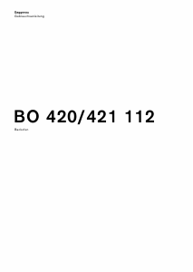 Bedienungsanleitung Gaggenau BO421112 Backofen