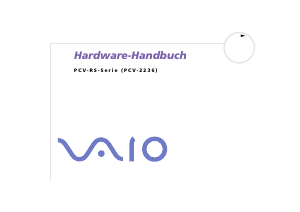 Bedienungsanleitung Sony PCV-RS304 Vaio Desktop