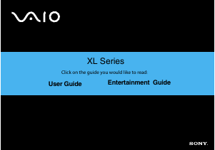 Bruksanvisning Sony VGX-XL100 Vaio Stationär dator
