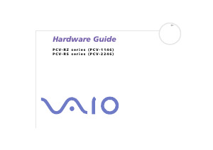 Bruksanvisning Sony PCV-RZ502P Vaio Stationär dator