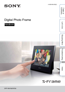 Bruksanvisning Sony DPF-WA700 Digital fotoram