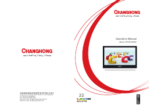 Mode d’emploi Changhong EF22F868SD Téléviseur LED