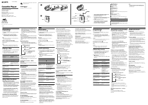 Handleiding Sony WM-EX521 Walkman Cassetterecorder