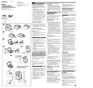 Käyttöohje Sony WM-FS555 Walkman Kasettinauhuri