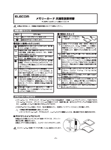 説明書 エレコム MF-FS064GU11IKA USBドライブ