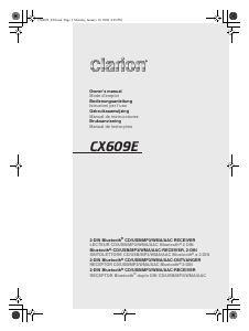 Bedienungsanleitung Clarion CX609E Autoradio