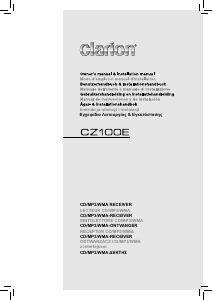 Manual Clarion CZ100E Car Radio