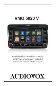 Handleiding Audiovox VMO 5020 V Navigatiesysteem