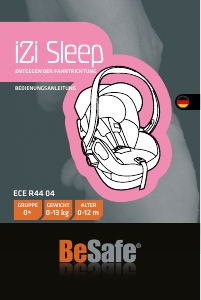 Bedienungsanleitung BeSafe iZi Sleep Autokindersitz