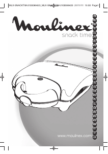 Наръчник Moulinex SW280240 Snack Time Контактен грил