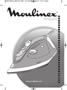 Manual de uso Moulinex IM3170M0 Maestro Plancha
