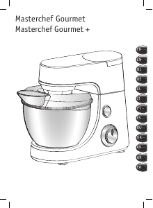 Manual Moulinex QA503D27 Masterchef Gourmet Batedeira com taça