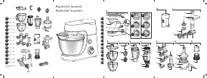 Manual Moulinex QA417H27 Masterchef Gourmet Stand Mixer