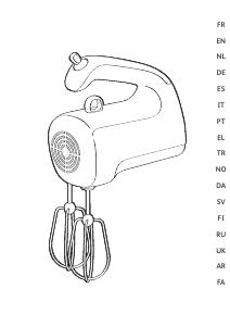Manual Moulinex HM505131 Misturador da mão